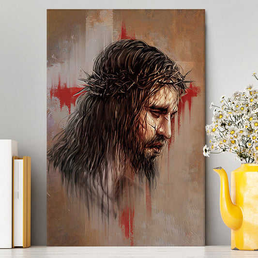 Thorn Crown Jesus Paid It All Canvas Wall Art - Bible Verse Canvas Art - Inspirational Art - Christian Home Decor
