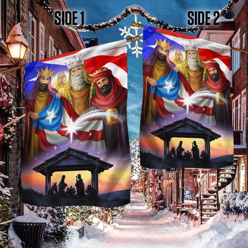 Three Kings, Three Wise Men, Nativity Of Jesus, Puerto Rico Flag, Outdoor House Flags, Christian Flag, Scripture Flag, Garden Banner