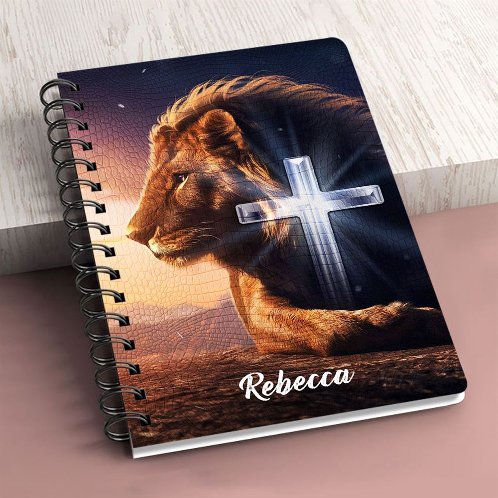 To Him Be The Glory Forever Personalized Spiral Journal, Christian Art Gifts Journal