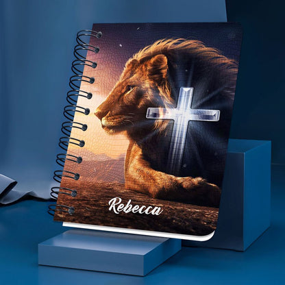 To Him Be The Glory Forever Personalized Spiral Journal, Christian Art Gifts Journal