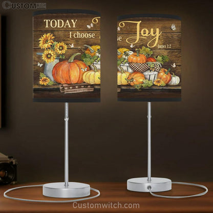 Today I Choose Joy James 12 Pumpkin Autumn Table Lamb Gift - Christian Bedroom Decor
