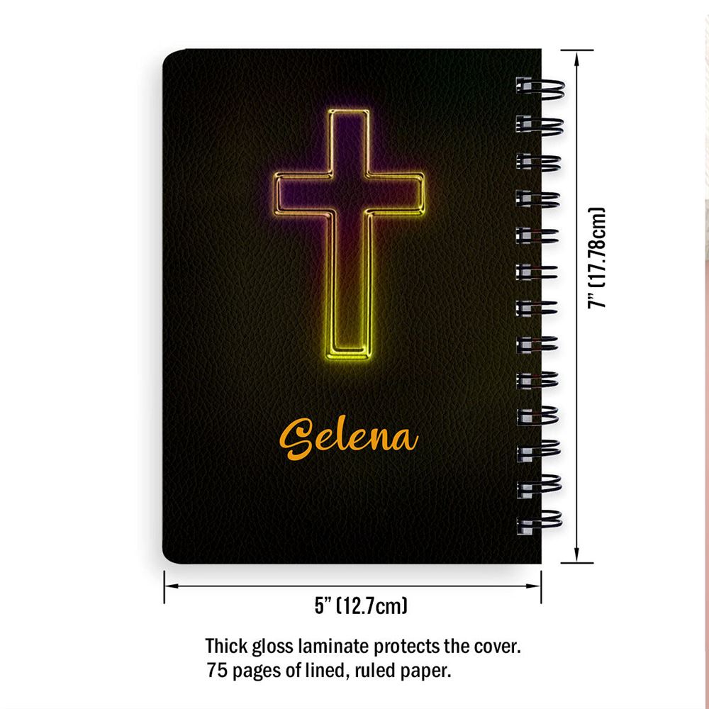 Today I Choose Joy Lovely Personalized Spiral Journal, Christian Art Gifts Journal