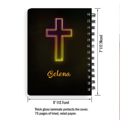 Today I Choose Joy Lovely Personalized Spiral Journal, Christian Art Gifts Journal