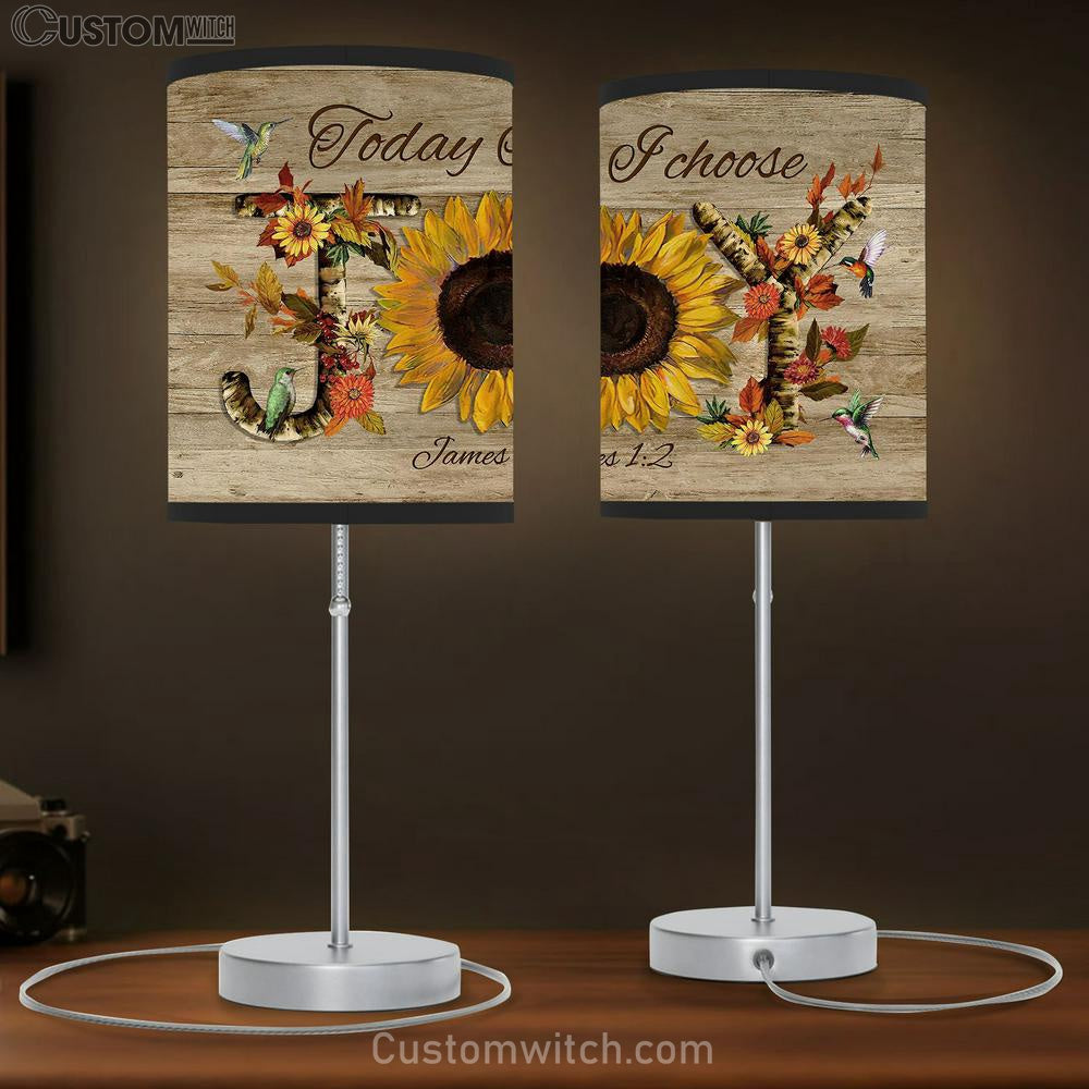Today I Choose Joy Sunflower, Hummingbirds Lamb Gift Table Lamb - Christian Lamb Gift - Religious Art