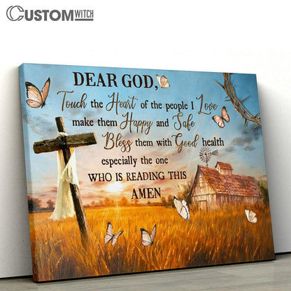 Touch The Heart Of The People I Love Make Them Happy And Safe Bless Them With Good Health Large Canvas - Religious Canvas Art