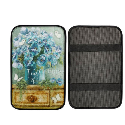 Trust It Enjoy It God Car Center Console Cover, Bible Verse Car Interior Accessories