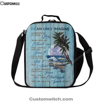 Turtles I Can Only Imagine Lunch Bag For Men And Women, Spiritual Christian Lunch Box For School, Work