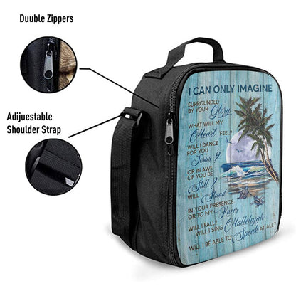 Turtles I Can Only Imagine Lunch Bag For Men And Women, Spiritual Christian Lunch Box For School, Work