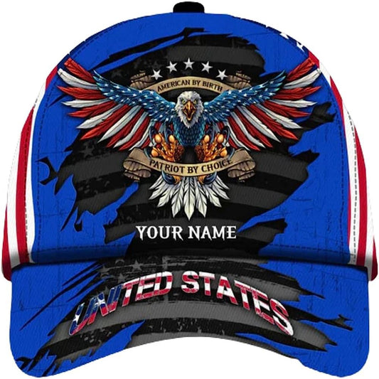 U.S Patriotic Eagle Baseball Cap, Christian Baseball Cap, Religious Cap, Jesus Gift, Jesus Hat