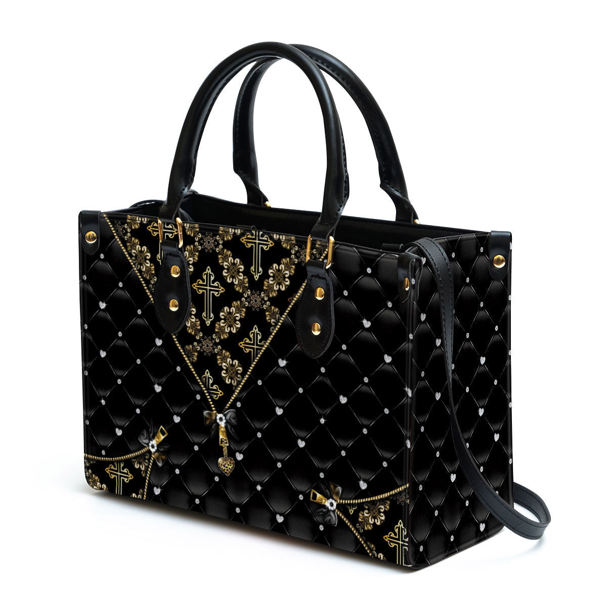 Unique Cross Leather Handbag, Religious Gifts For Women, Women Pu Leather Bag