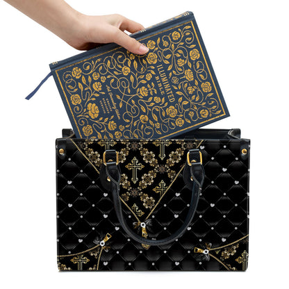 Unique Cross Leather Handbag, Religious Gifts For Women, Women Pu Leather Bag