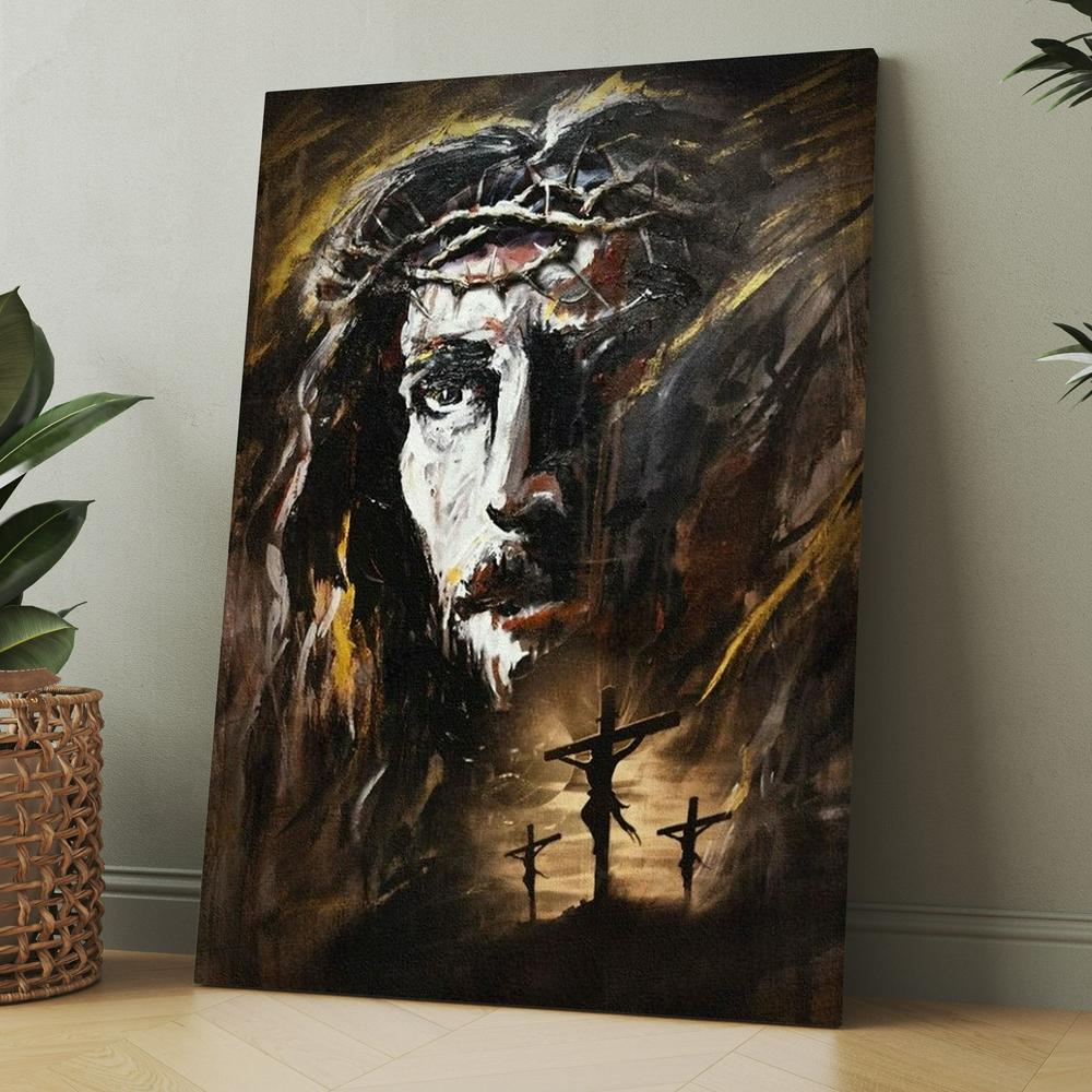 Unique Jesus, Jesus On The Cross, The Life Of Jesus Canvas, Christmas Gift for Christian