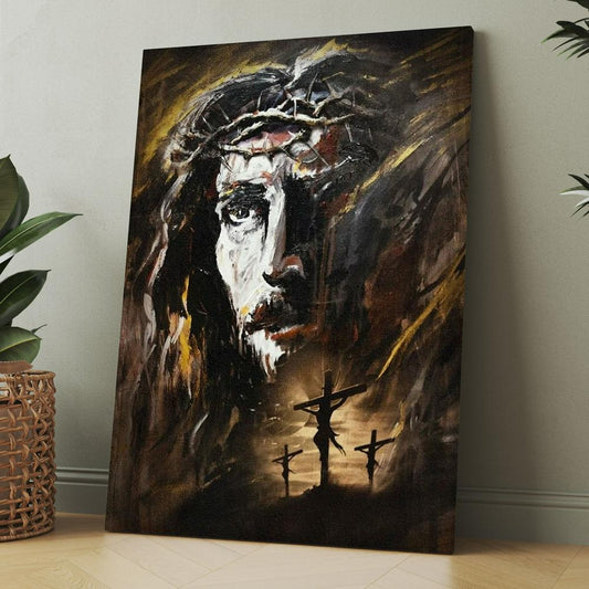 Unique Jesus, Jesus On The Cross, The Life Of Jesus Canvas, Christmas Gift for Christian
