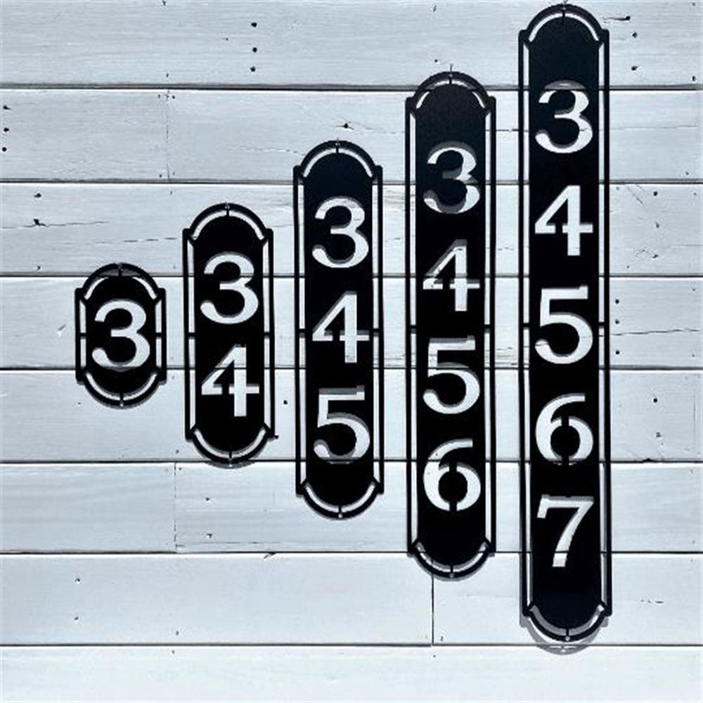 Vertical Home Address Sign, Cut Metal Sign, Metal House Sign, Wall Metal Sign, Home Decor Sign, Anniversary Gift, Wall Decoration Art