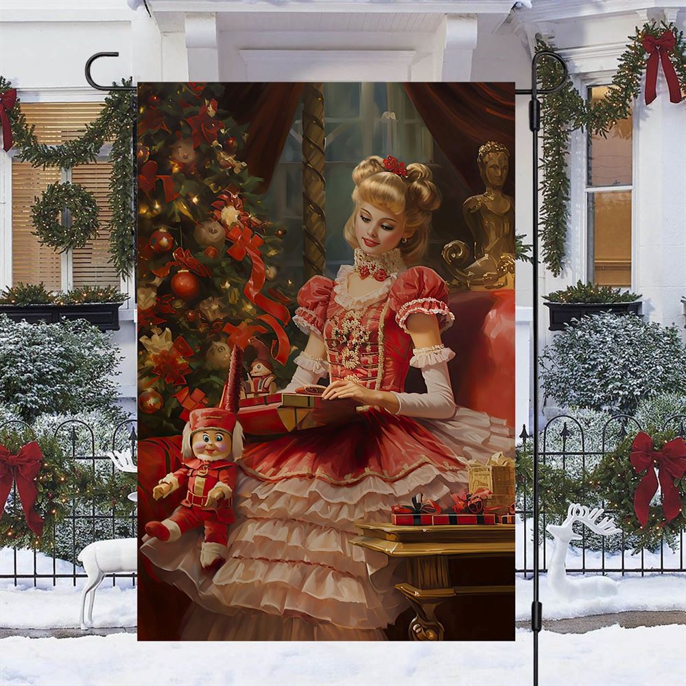 Victorian Elegance Christmas At The Manor Flag, Christmas Garden Flag, Home Decor Accessories, Christmas Outdoor Decor Ideas