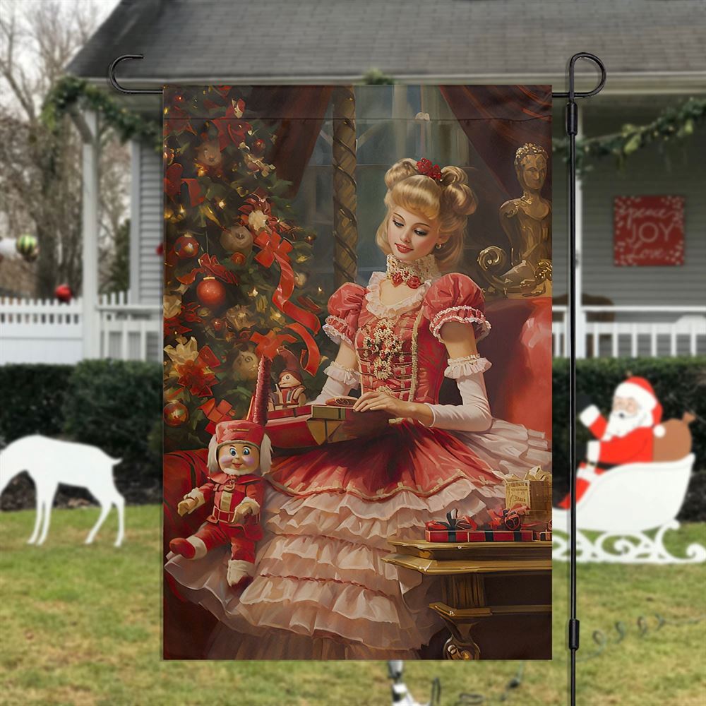 Victorian Elegance Christmas At The Manor Flag, Christmas Garden Flag, Home Decor Accessories, Christmas Outdoor Decor Ideas