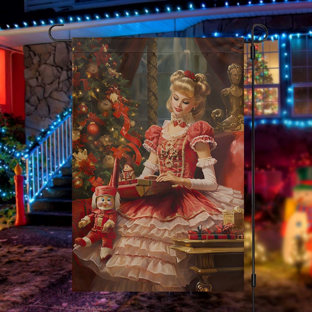 Victorian Elegance Christmas At The Manor Flag, Christmas Garden Flag, Home Decor Accessories, Christmas Outdoor Decor Ideas