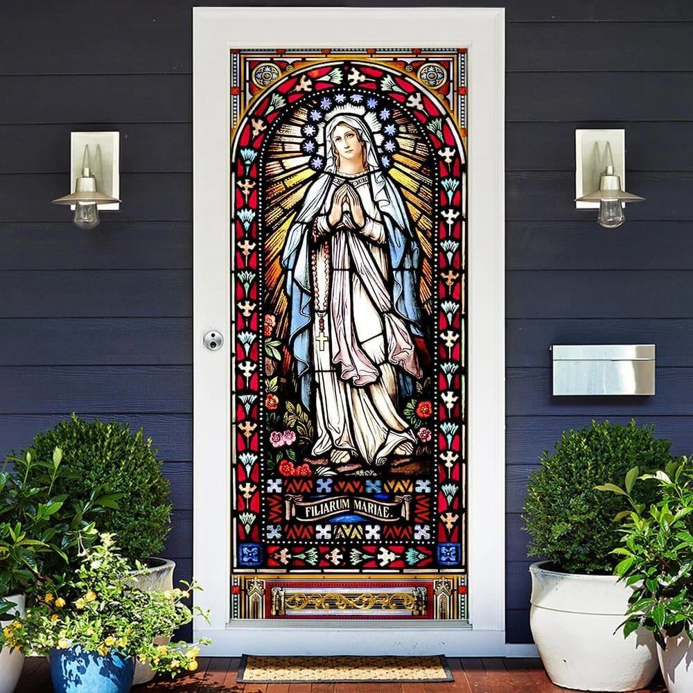 Virgin Mary Door Cover, Christian Door Decor, Door Christian Church, Christian Door Plaques