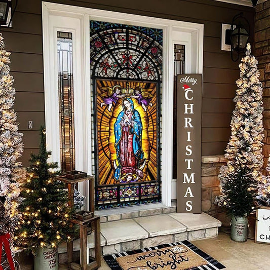 Virgin Mary, Mother Of Jesus Door Cover, Christian Door Decor, Door Christian Church, Christian Door Plaques