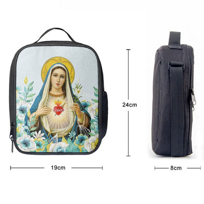 Virgin Mary Picture - Mary Mother Of God Lunch Bag For Men And Women, Spiritual Christian Lunch Box For School, Work