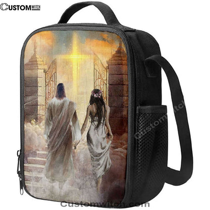 Walking With Jesus The Way To Heaven Lunch Bag For Men And Women, Spiritual Christian Lunch Box For School, Work