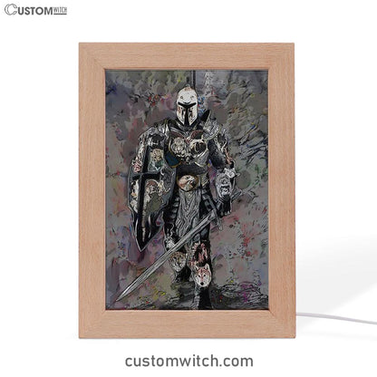 Warrior Armor Of God Frame Lamp Art - Christian Home Decor - Religious Art