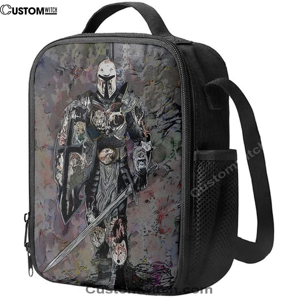 Warrior Armor Of God Lunch Bag For Men And Women, Spiritual Christian Lunch Box For School, Work