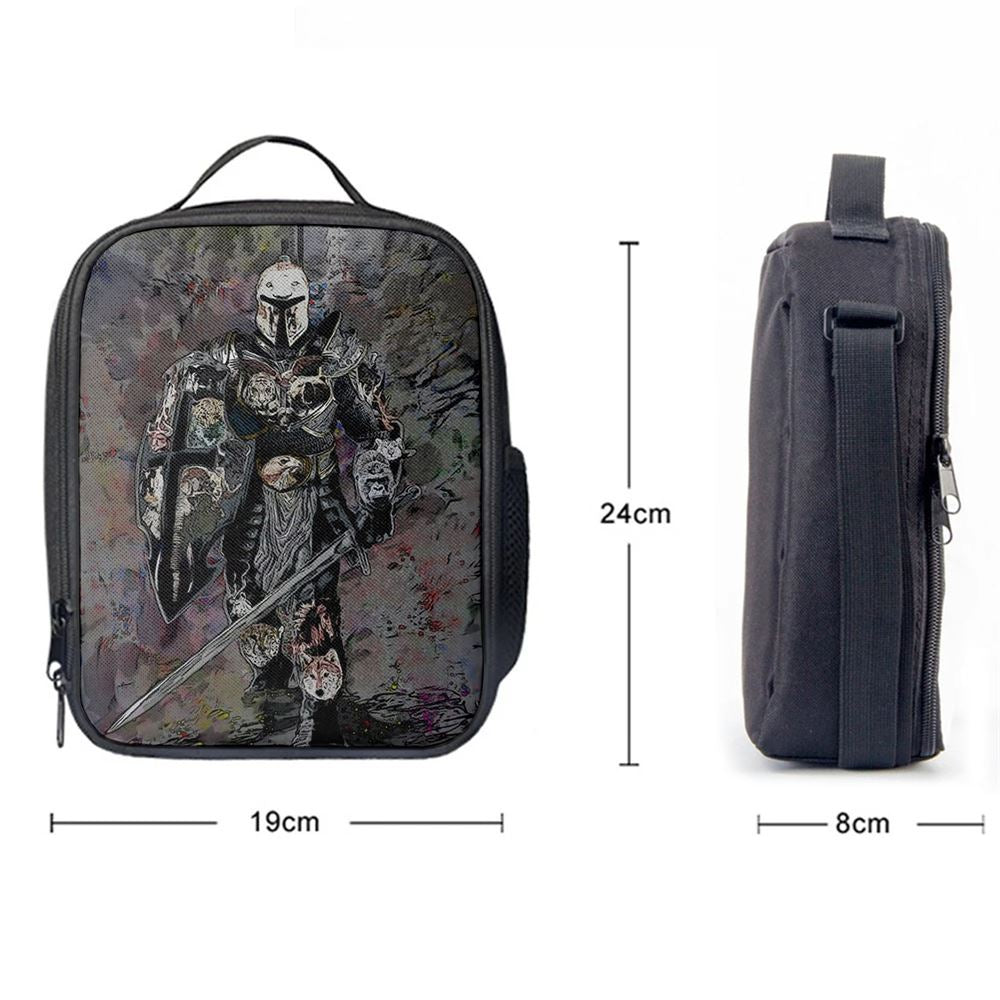 Warrior Armor Of God Lunch Bag For Men And Women, Spiritual Christian Lunch Box For School, Work