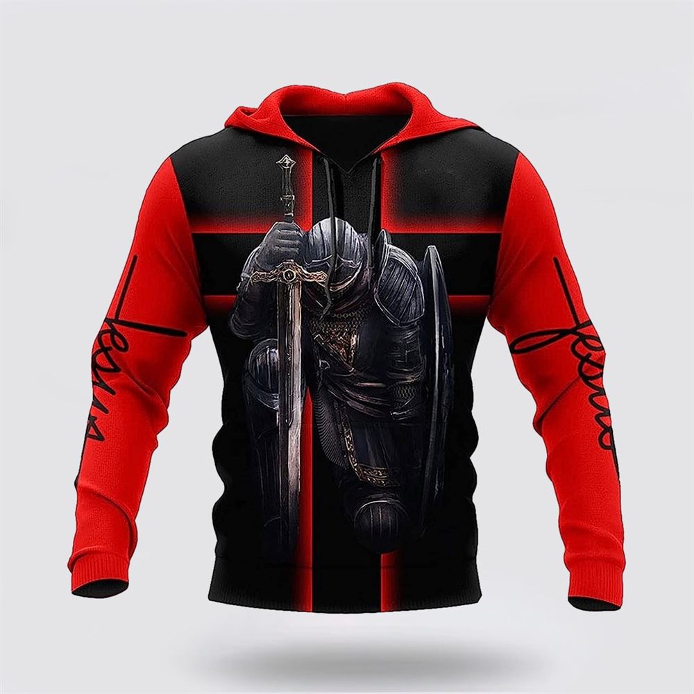 Warrior Jesus My God My King My Lord 3D Hoodies For Women Men, God 3D Printed Hoodie, Christian Apparel Hoodies