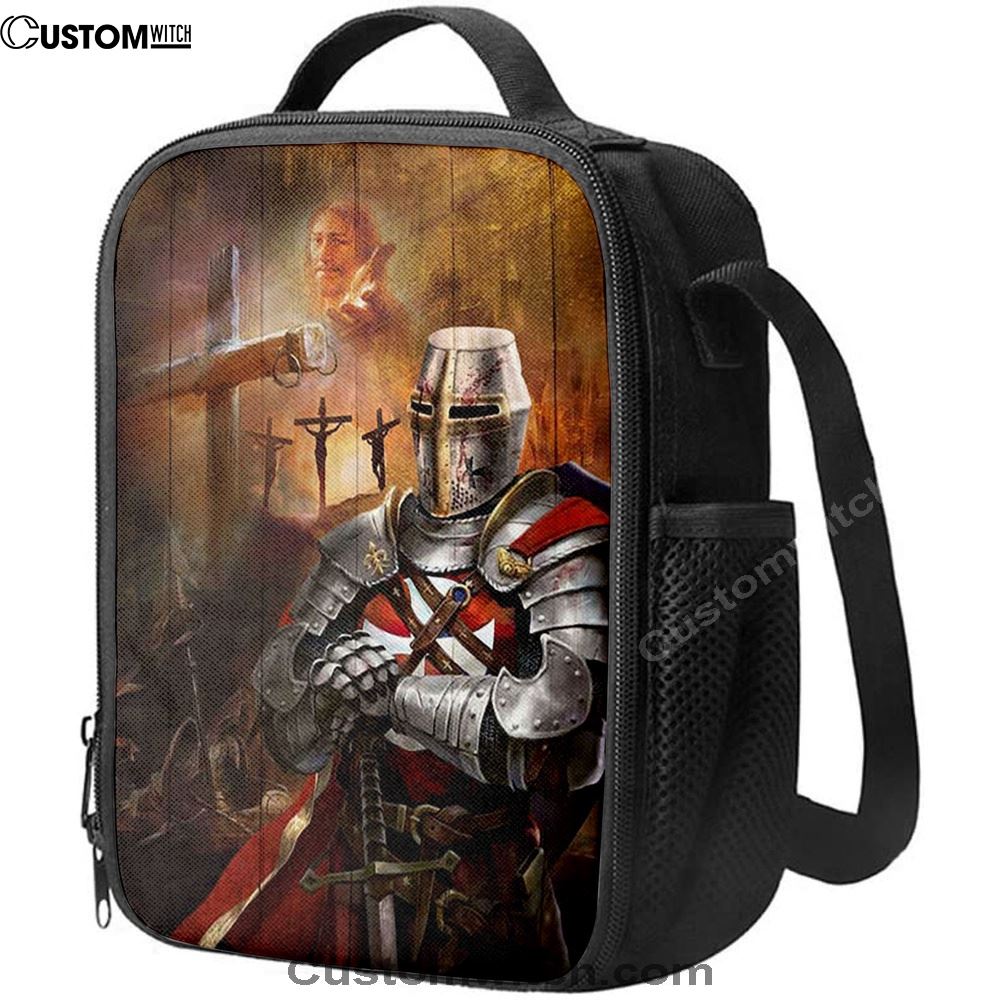 Warrior Jesus On The Cross Jesus Calls Lunch Bag For Men And Women, Spiritual Christian Lunch Box For School, Work
