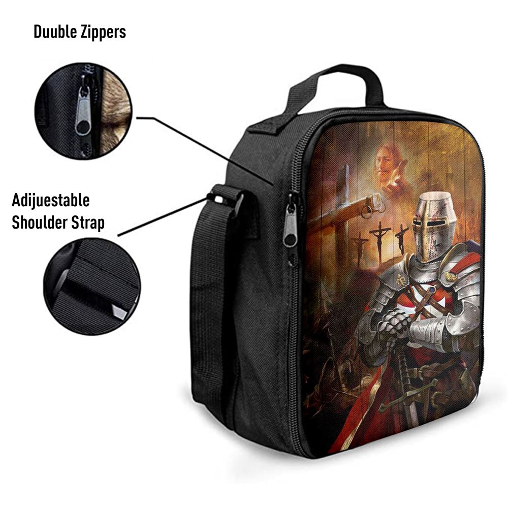 Warrior Jesus On The Cross Jesus Calls Lunch Bag For Men And Women, Spiritual Christian Lunch Box For School, Work