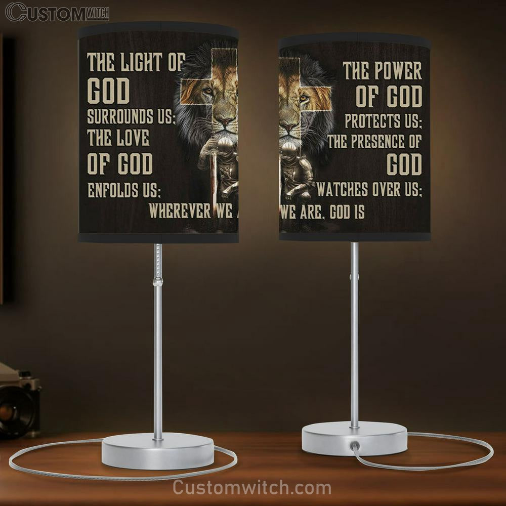 Warrior Lion Of Judah Table Lamb Warrior Prayer For Protection Table Lamb Gift Print - Christian Bedroom Decor