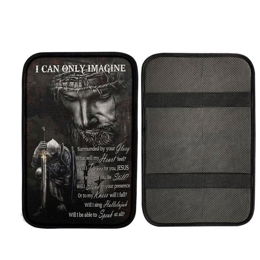 Warrior Of God I Can Only Imagine Car Center Console Cover, Bible Verse Car Interior Accessories
