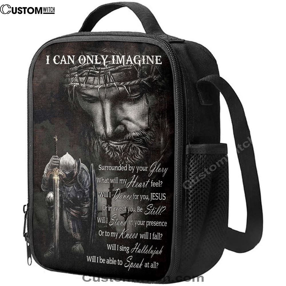Warrior Of God I Can Only Imagine Lunch Bag For Men And Women, Spiritual Christian Lunch Box For School, Work