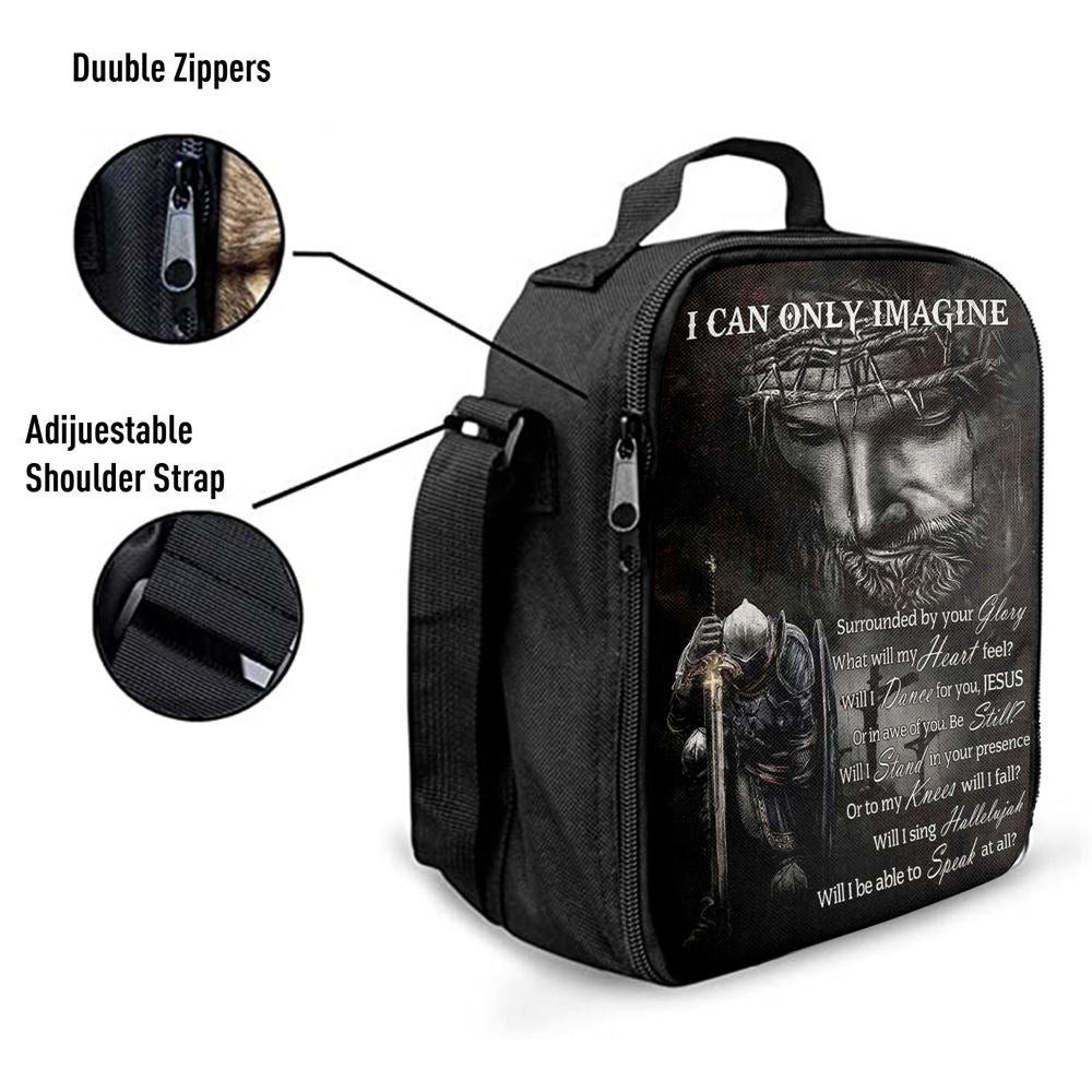 Warrior Of God I Can Only Imagine Lunch Bag For Men And Women, Spiritual Christian Lunch Box For School, Work