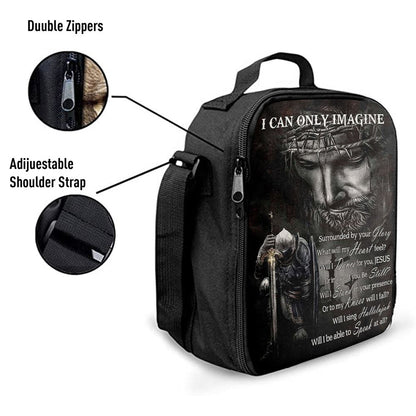 Warrior Of God I Can Only Imagine Lunch Bag For Men And Women, Spiritual Christian Lunch Box For School, Work