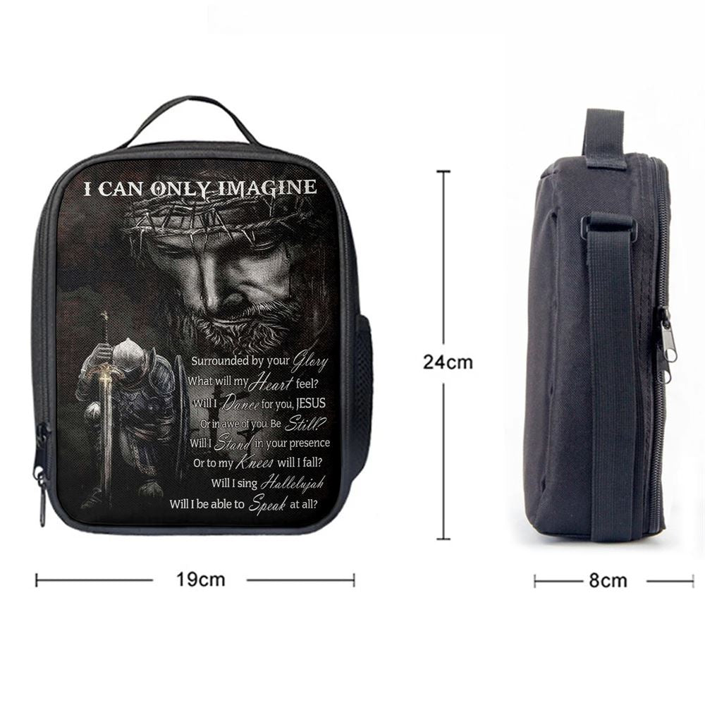 Warrior Of God I Can Only Imagine Lunch Bag For Men And Women, Spiritual Christian Lunch Box For School, Work