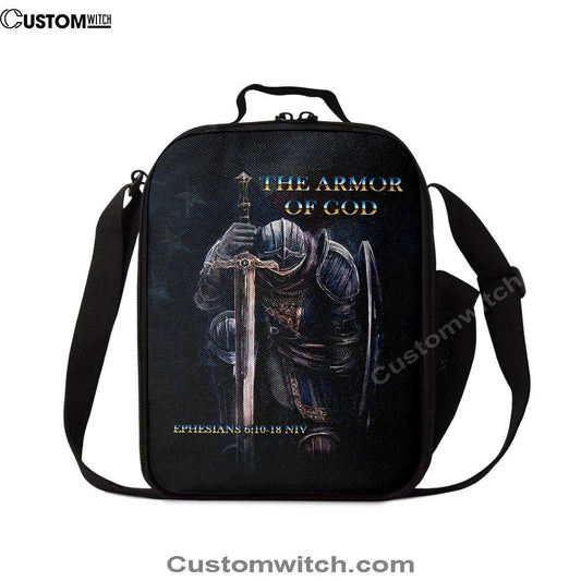 Warrior The Armor Of God Lunch Bag For Men And Women - Jesus Lunch Bag, Spiritual Christian Lunch Box For School, Work