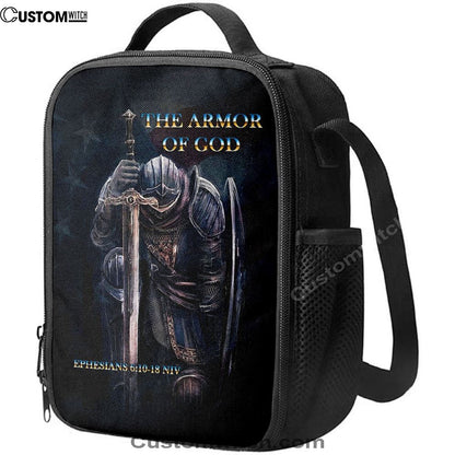Warrior The Armor Of God Lunch Bag For Men And Women - Jesus Lunch Bag, Spiritual Christian Lunch Box For School, Work