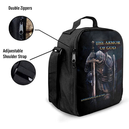 Warrior The Armor Of God Lunch Bag For Men And Women - Jesus Lunch Bag, Spiritual Christian Lunch Box For School, Work