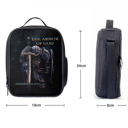 Warrior The Armor Of God Lunch Bag For Men And Women - Jesus Lunch Bag, Spiritual Christian Lunch Box For School, Work