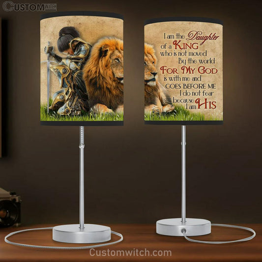 Warrior Woman And Lion I Am The Daughter Of A King Who Is Not Moved By The World Lamb Gift Table Lamb - Christian Lamb Gift Decor