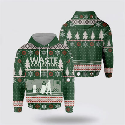 Waste Collector Christmas All Over Print 3D Hoodie For Men & Women, Christmas Hoodie Cute, Christmas Gift, Christmas Fashion