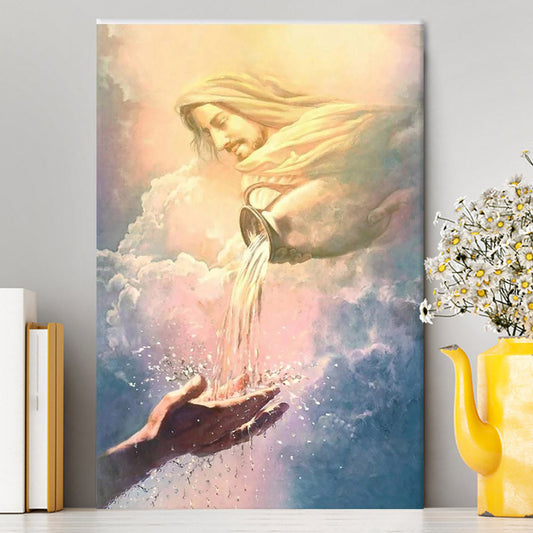 Water Of Life Jesus Canvas Prints - Jesus Christ Canvas Art - Christian Wall Decor