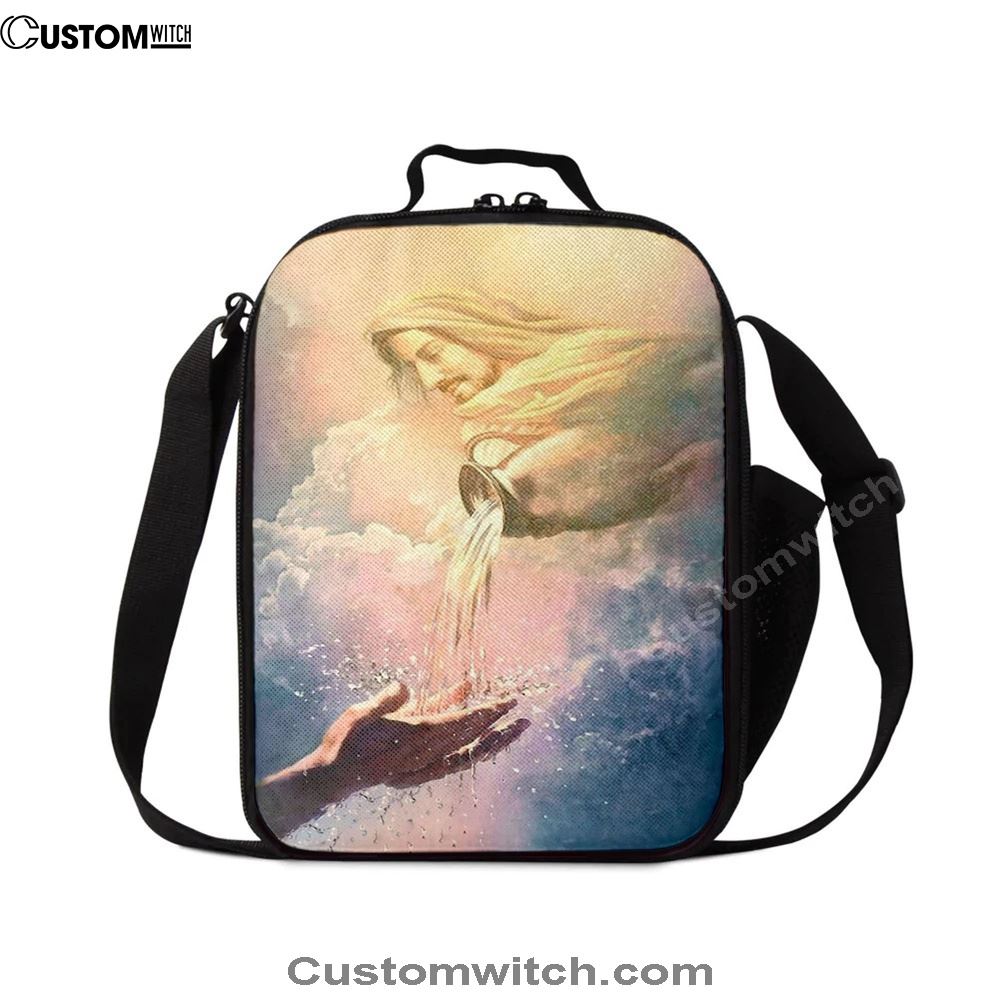 Water Of Life Jesus Lunch Bag For Men And Women, Spiritual Christian Lunch Box For School, Work