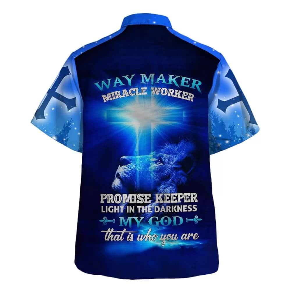 Way Maker Miracle Worked Promise Keeper Bible Verse Hawaiian Shirt For Men, Christian Hawaiian Shirt, Gift For Christian