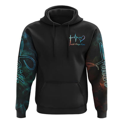 Way Maker Miracle Worker Jesus Lion Lamb All Over Print 3D Hoodie, Christian Hoodie, Christian Sweatshirt, Bible Verse Shirt