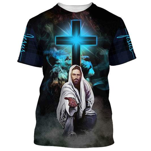 Way Maker Miracle Worker Jesus Stretched Out His Hand All Over Print 3D T Shirt For Men And Women, Christian T-Shirt