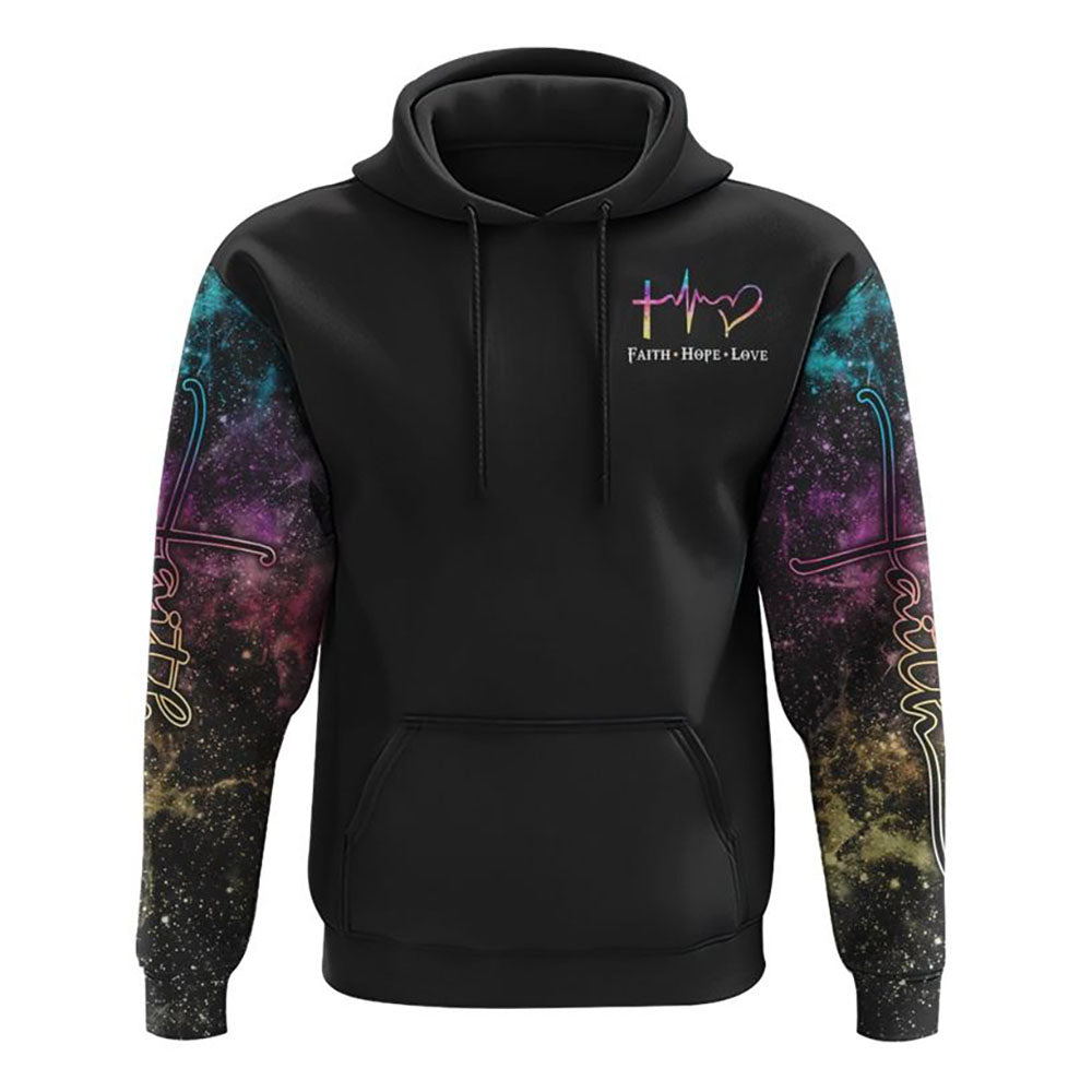 Way Maker Miracle Worker Lion Inside Art Colorful All Over Print 3D Hoodie, Christian Hoodie, Christian Sweatshirt, Bible Verse Shirt