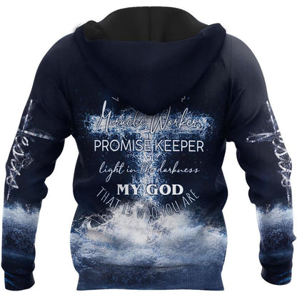 Way Maker Miracle Worker My God 3D Hoodie For Man And Women, Jesus Printed 3D Hoodie